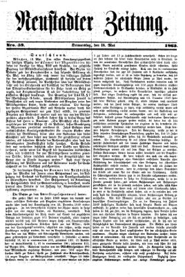 Neustadter Zeitung Donnerstag 18. Mai 1865