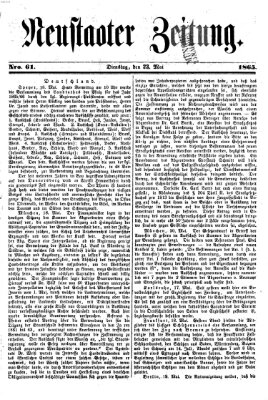 Neustadter Zeitung Dienstag 23. Mai 1865