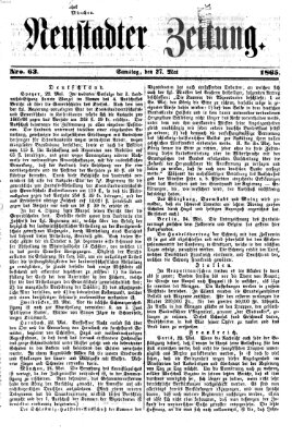 Neustadter Zeitung Samstag 27. Mai 1865