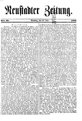 Neustadter Zeitung Samstag 10. Juni 1865