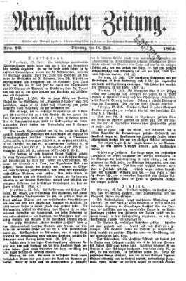 Neustadter Zeitung Dienstag 18. Juli 1865