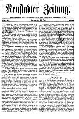 Neustadter Zeitung Freitag 21. Juli 1865