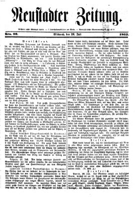 Neustadter Zeitung Mittwoch 26. Juli 1865