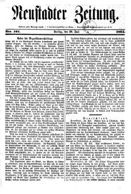 Neustadter Zeitung Freitag 28. Juli 1865