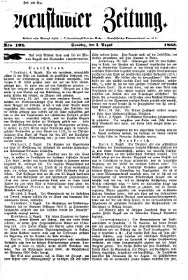 Neustadter Zeitung Samstag 5. August 1865