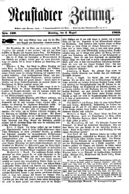 Neustadter Zeitung Sonntag 6. August 1865