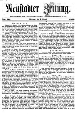 Neustadter Zeitung Mittwoch 9. August 1865