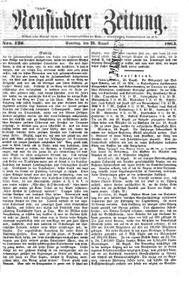 Neustadter Zeitung Samstag 26. August 1865