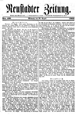 Neustadter Zeitung Mittwoch 30. August 1865