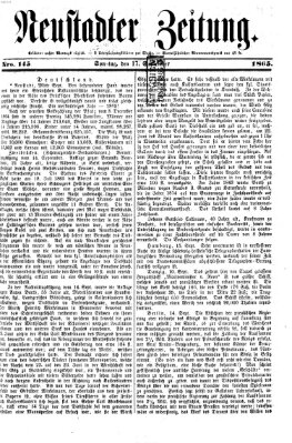 Neustadter Zeitung Sonntag 17. September 1865