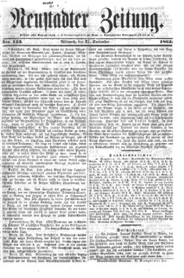 Neustadter Zeitung Mittwoch 27. September 1865