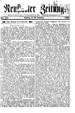 Neustadter Zeitung Samstag 30. September 1865