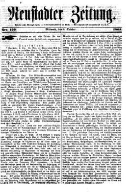 Neustadter Zeitung Mittwoch 4. Oktober 1865