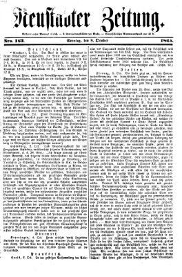 Neustadter Zeitung Sonntag 8. Oktober 1865