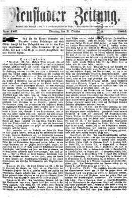 Neustadter Zeitung Dienstag 31. Oktober 1865