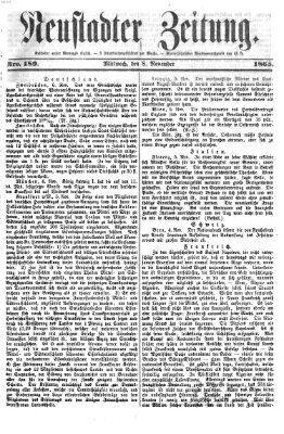 Neustadter Zeitung Mittwoch 8. November 1865
