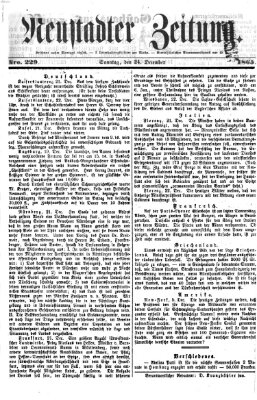 Neustadter Zeitung Sonntag 24. Dezember 1865