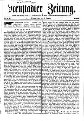 Neustadter Zeitung Donnerstag 4. Januar 1866