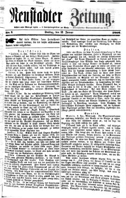 Neustadter Zeitung Freitag 12. Januar 1866