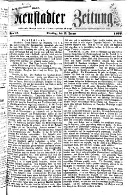 Neustadter Zeitung Dienstag 16. Januar 1866