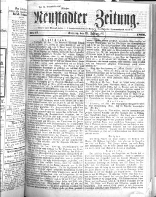 Neustadter Zeitung Sonntag 21. Januar 1866