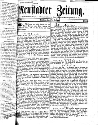 Neustadter Zeitung Samstag 27. Januar 1866