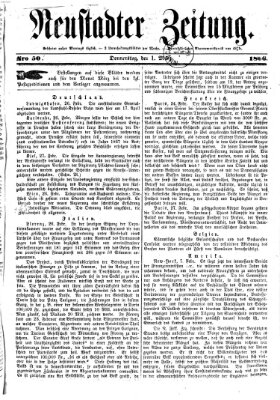 Neustadter Zeitung Donnerstag 1. März 1866