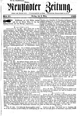 Neustadter Zeitung Freitag 2. März 1866