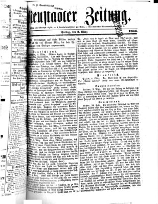 Neustadter Zeitung Freitag 9. März 1866