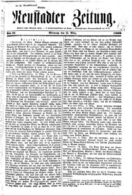 Neustadter Zeitung Mittwoch 14. März 1866