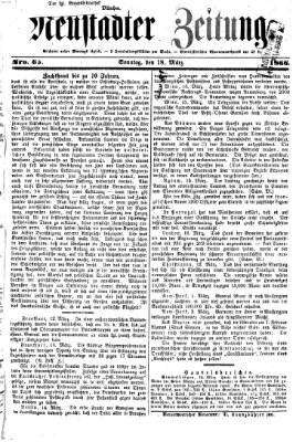 Neustadter Zeitung Sonntag 18. März 1866