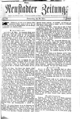 Neustadter Zeitung Donnerstag 29. März 1866