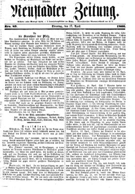 Neustadter Zeitung Dienstag 17. April 1866