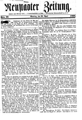 Neustadter Zeitung Samstag 28. April 1866