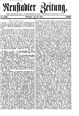 Neustadter Zeitung Mittwoch 13. Juni 1866
