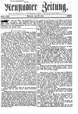 Neustadter Zeitung Mittwoch 20. Juni 1866