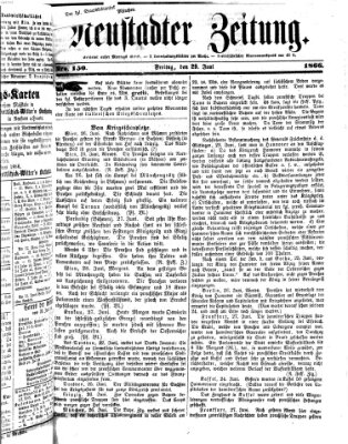 Neustadter Zeitung Freitag 29. Juni 1866