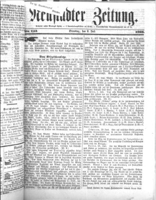 Neustadter Zeitung Dienstag 3. Juli 1866