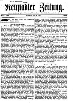 Neustadter Zeitung Mittwoch 4. Juli 1866