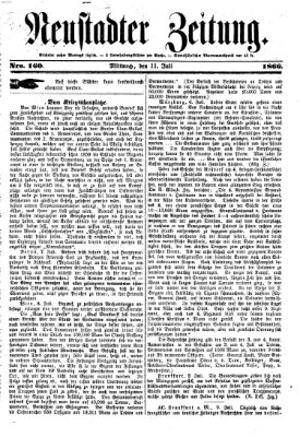 Neustadter Zeitung Mittwoch 11. Juli 1866