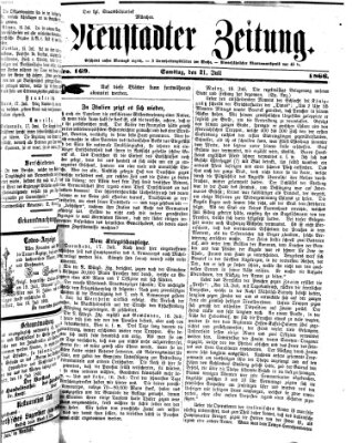 Neustadter Zeitung Samstag 21. Juli 1866