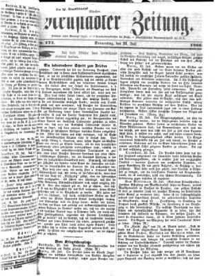 Neustadter Zeitung Donnerstag 26. Juli 1866