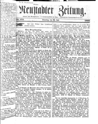 Neustadter Zeitung Samstag 28. Juli 1866