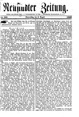 Neustadter Zeitung Donnerstag 9. August 1866