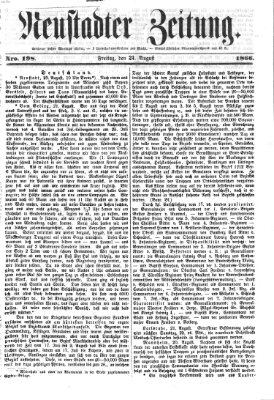 Neustadter Zeitung Freitag 24. August 1866