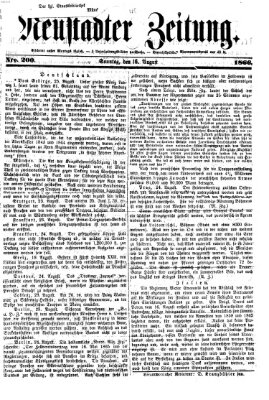 Neustadter Zeitung Sonntag 26. August 1866