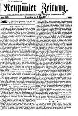 Neustadter Zeitung Donnerstag 6. September 1866