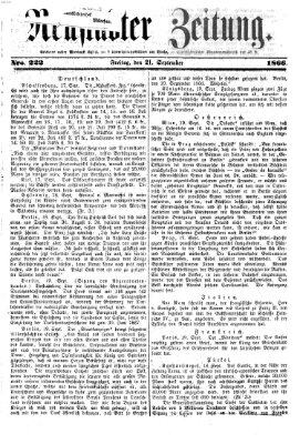 Neustadter Zeitung Freitag 21. September 1866