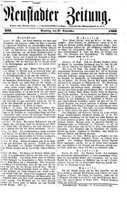 Neustadter Zeitung Samstag 22. September 1866