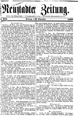 Neustadter Zeitung Sonntag 23. September 1866